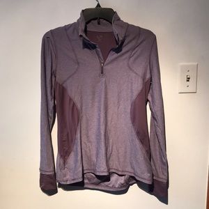 Dull purple quarter zip